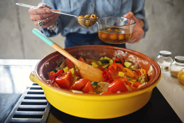 istock Woman making a moroccan tajine 1226735497