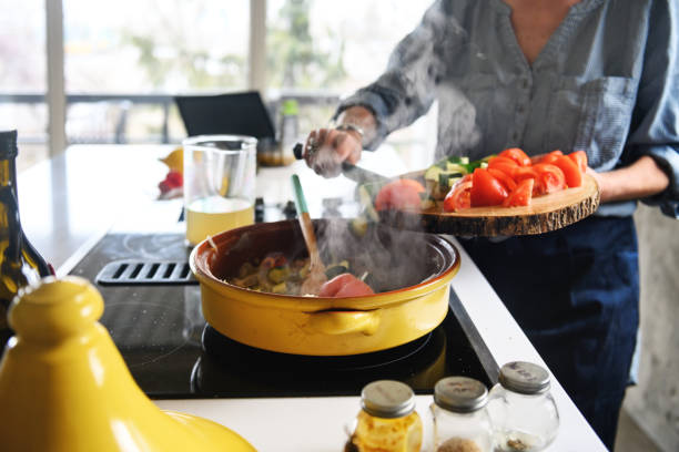 istock Woman making a moroccan tajine 1226735507