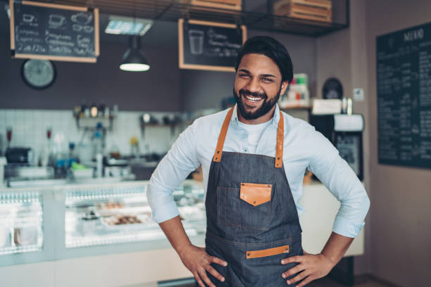 istock Smiling barista in the morning 1226737574