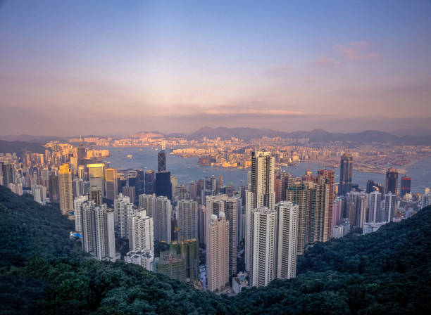 istock Hong Kong skyscrapers skyline cityscape view 1226738842