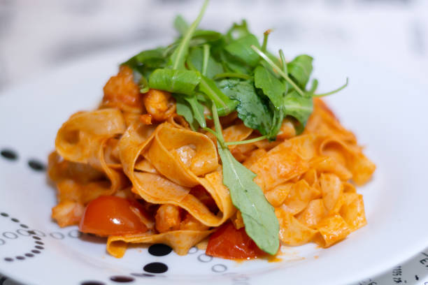 istock Fettuccine with shrimps recipe 1226739347