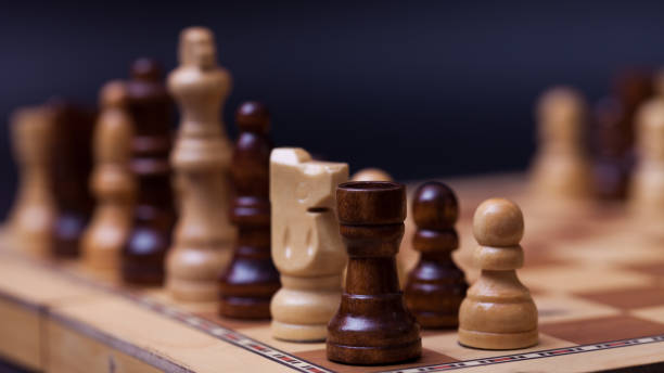 istock Chess, different chess pieces at random. The concept of a multinational working group, 1226745767