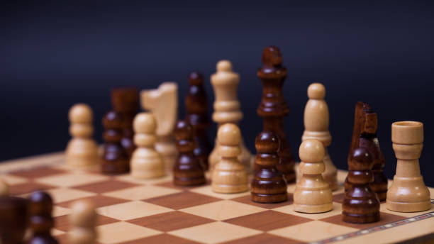 istock Chess, different chess pieces at random. The concept of a multinational working group, 1226745775