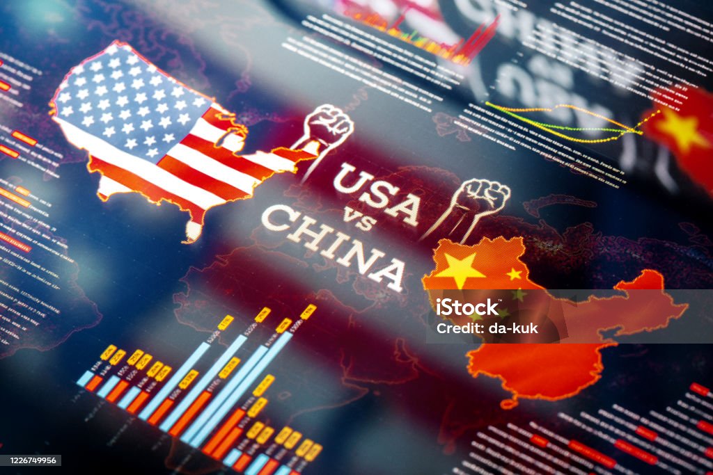 USA against China Trade War and Sanctions China - East Asia Stock Photo