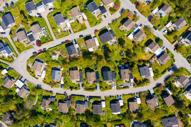 istock Top view of villa area 1226753498