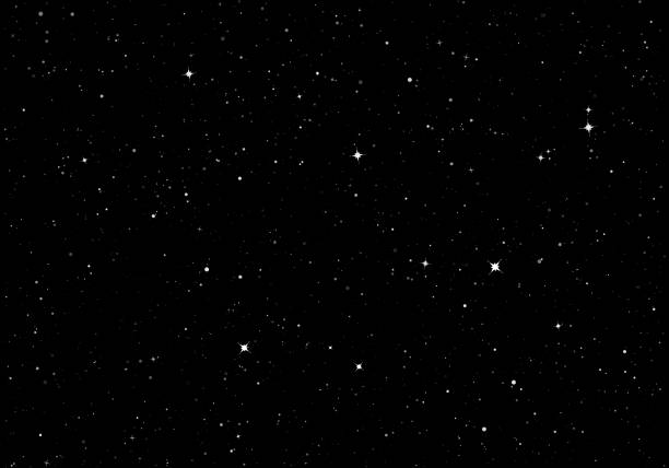 istock Black Starry Sky. Dark night sky. Infinity space with shiny stars. Mystery dark Universe. Vector background 1226757762