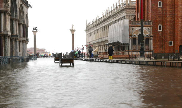 istock Italy Venice submerged during the flood with high tide and eleva 1226758659
