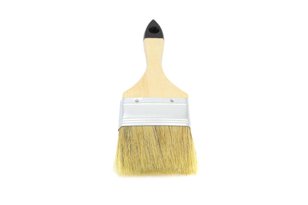 istock Paint brush with wooden handle isolated on white background 1226758685