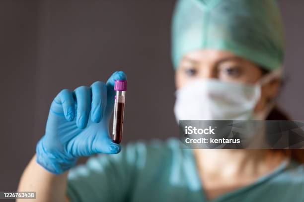 Antibody Blood Plasma Therapy Trials Against Corona Virus Pandemic Stock Photo - Download Image Now