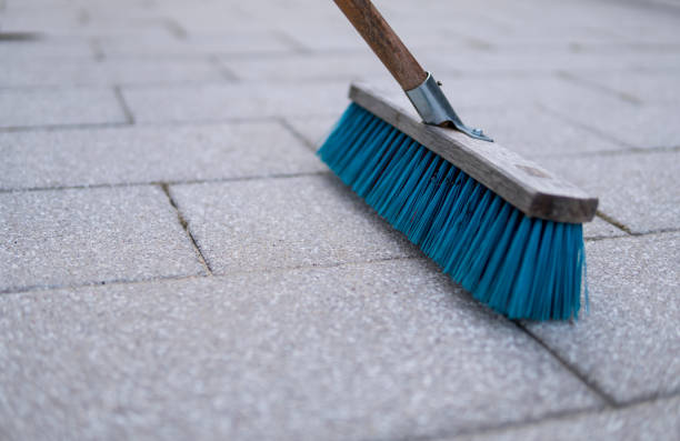 istock blue brush used for cleaning pavemnet 1226766658