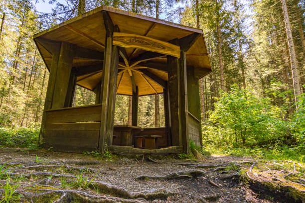 Through the beautiful Ostertaltobel in the Gunzesried valley in the Allgau near Blaichach, Sonthofen
