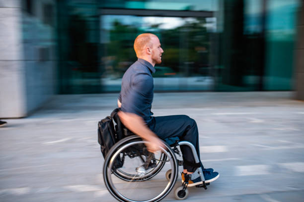 istock Young Businessman with Physical Disability on the Move 1226774986