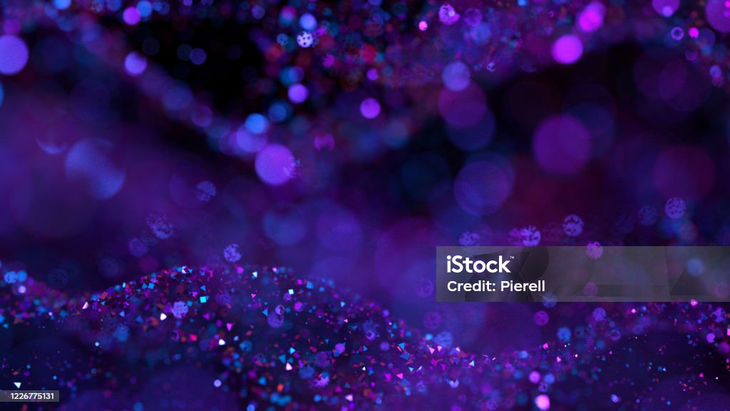 Luxury glitter background. 3d illustration, 3d rendering. Purple Stock Photo