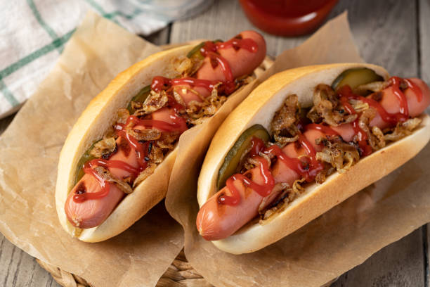 istock Barbecue Grilled Hot Dog with ketchup 1226775253