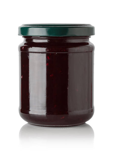 istock Jars of jam isolated on white background 1226775323