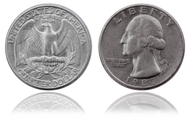 istock American quarter dollar coin. 1983 year 1226780138