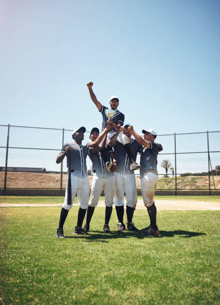 당신이 최고일 때, 당신은 최고를 이길 - baseball sports team teamwork sport 뉴스 사진 이미지
