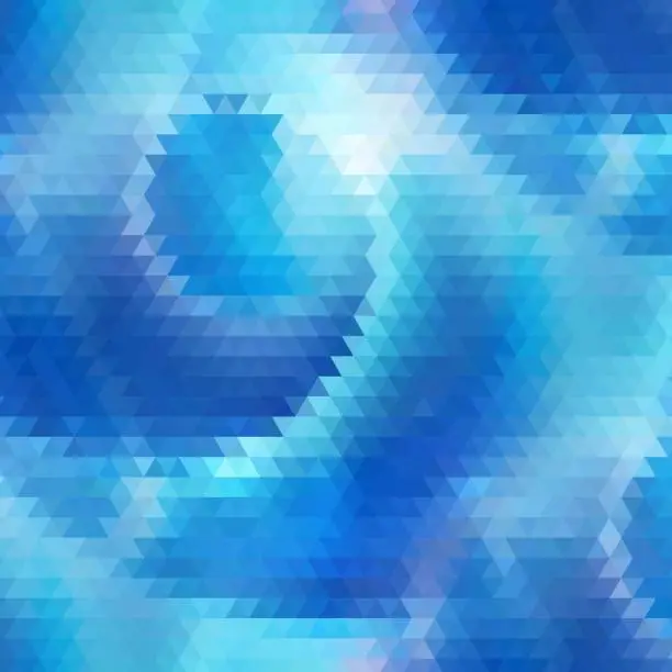 Vector illustration of Blue abstract vector background from triangular shapes - Vektorgrafik