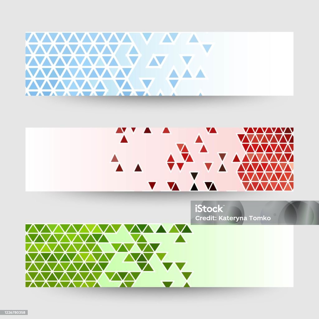 Triangular Advertising Triangular Shapes On Patterns Layouts For Advertising Vektorgrafik ...