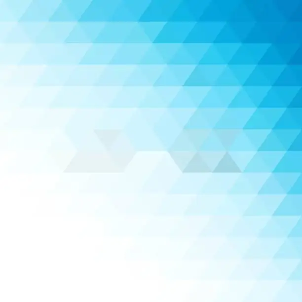 Vector illustration of triangular blue background. layout for advertising, banner - Vektorgrafik