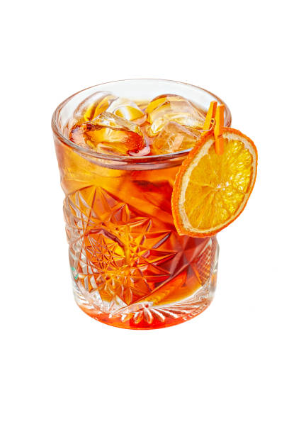 istock Cold alcoholic cocktail isolated on white background. 1226780757
