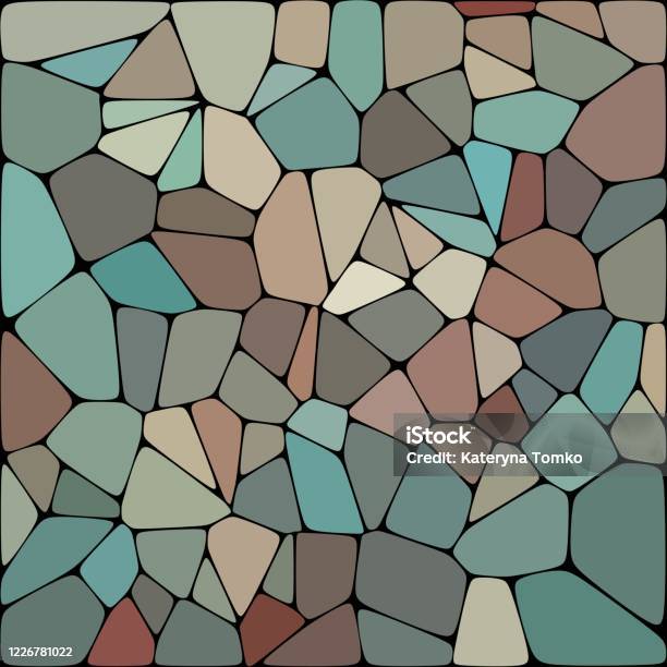 Pattern With Stones Vector Background With Smooth Pebble Vector ...