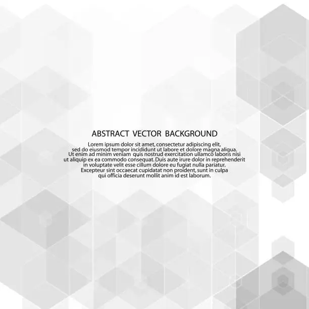 Vector illustration of gray-blue hexagons. abstract vector background. presentation template eps 10