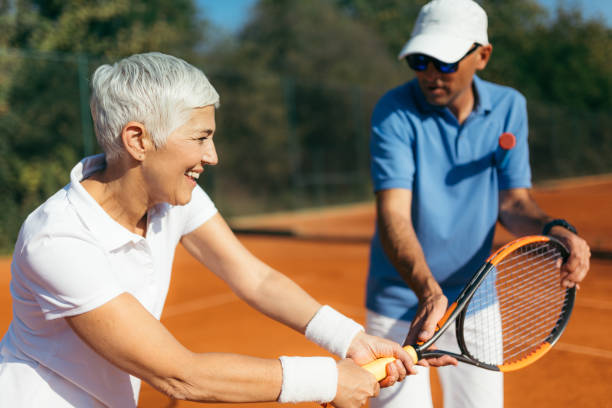 istock Tennis Training for Senior People 1226783331