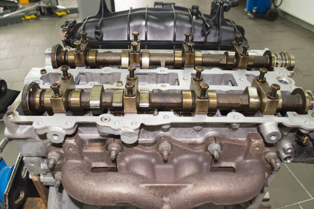 istock Top view of the engine without a valve cover 1226784677
