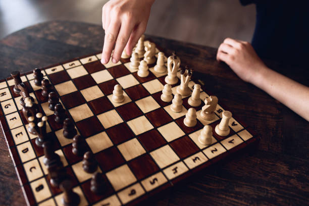 istock A boy plays chess at home during quarantine. Leisure, Hobbies. 1226784869