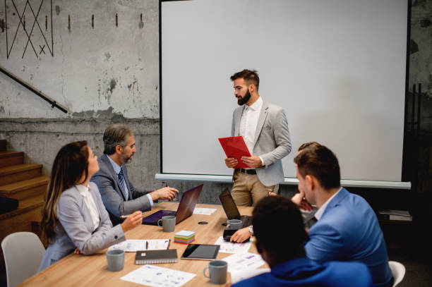 istock Business people discussing in board room 1226789026