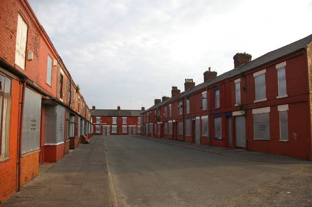 istock Boarded up terraced houses in Salford 1226795066