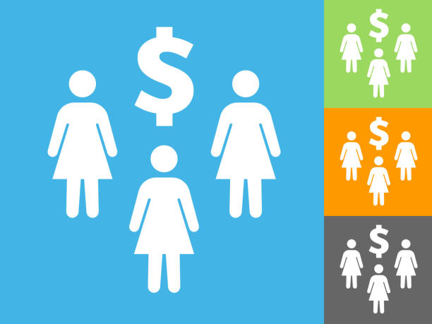 istock Women with Dollar Sign Money Icon 1226795279