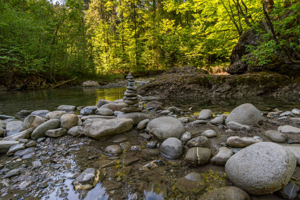 Through the beautiful Ostertaltobel in the Gunzesried valley in the Allgau near Blaichach, Sonthofen
