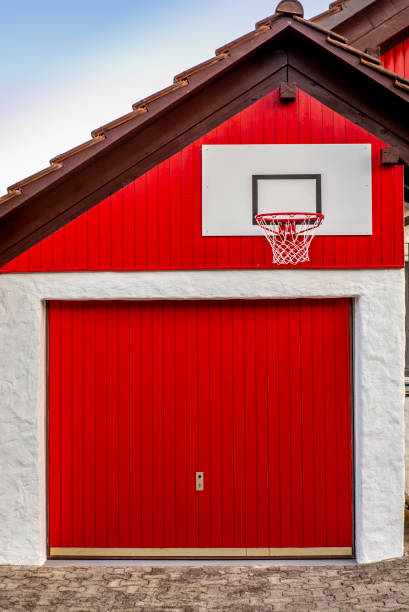 istock A basic basketball playing field in front of a house 1226802757