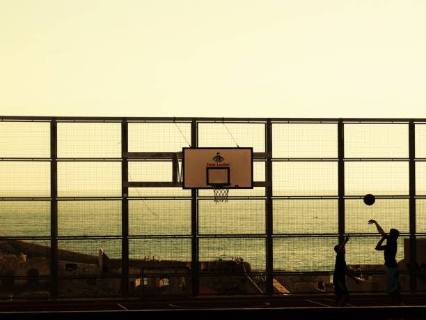 istock Playing basketball in old town 1226803146