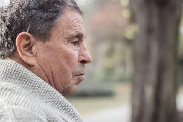 istock Portrait of senior man looking thoughtful 1226805093