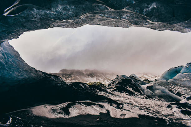 Under Ice in Iceland stock photo