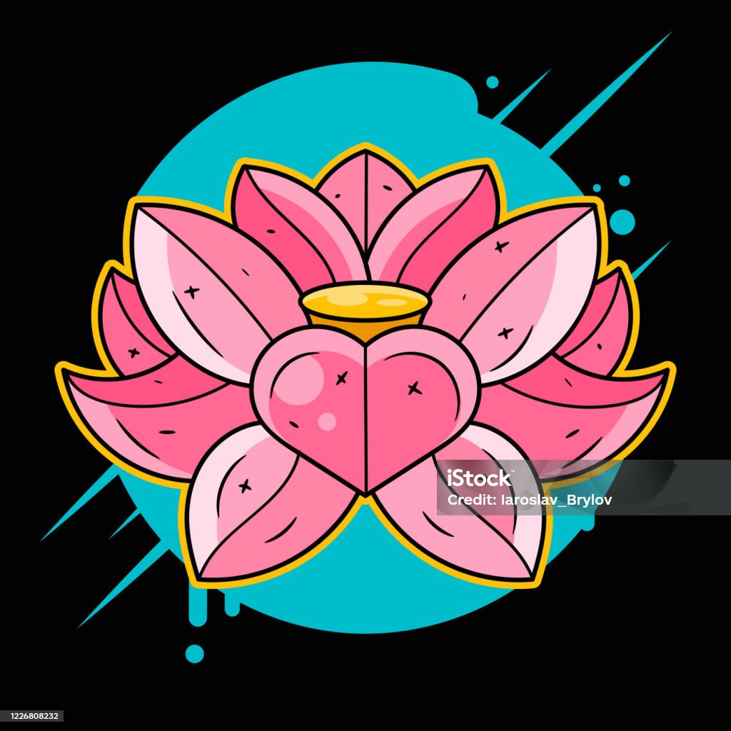 Lotus Printing On Tshirt Fabric Mugs And Souvenirs Rainbow Acid Lsd Dmt  Meditation Psychedelic Narcotic Nature Flowers Pattern 60s Trippy Dreamy  Stock Illustration - Download Image Now - iStock