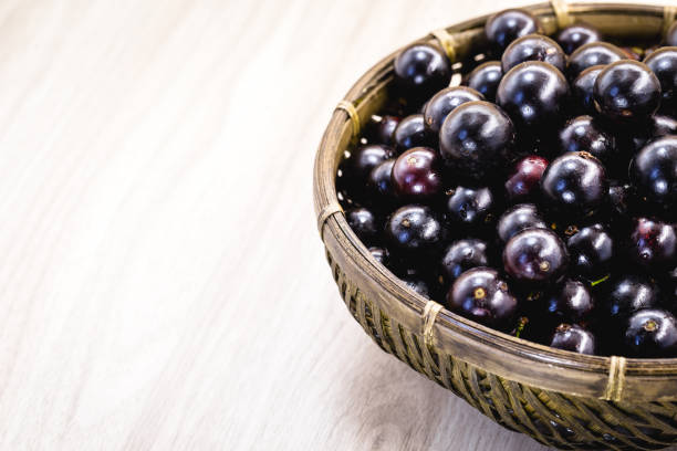 istock Fruit called Jaboticaba or jabuticaba in a basket on a white background, preserves organic and healthy fruits. 1226808294