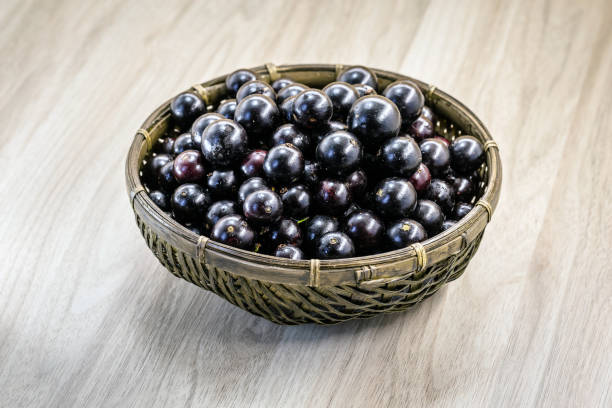 istock Fruit called Jaboticaba or jabuticaba in a basket on a white background, preserves organic and healthy fruits. 1226808324