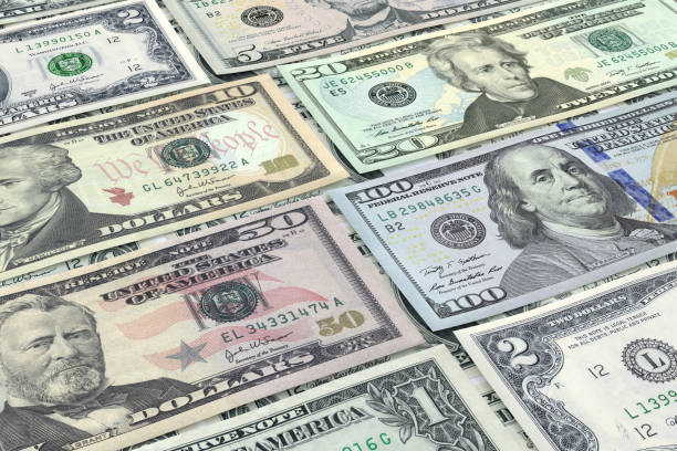 istock Money banknotes background. U.S. 100, 50, 20, 10, 5, 2, 1 bills 1226809539