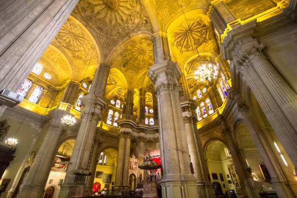 istock Interior view of the Cathedral Malaga, Spain 1226810489