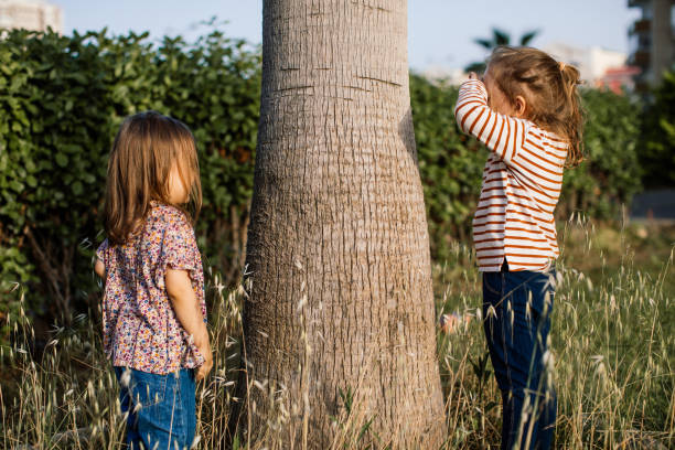 istock Children playing hide and seek 1226811805