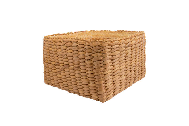 istock bamboo weave Box isolated on white background 1226817240