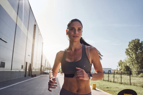 istock Woman on her morning run 1226819448
