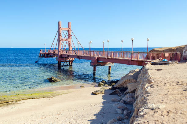 istock Empty pier with sea view on a sunny day 1226819991