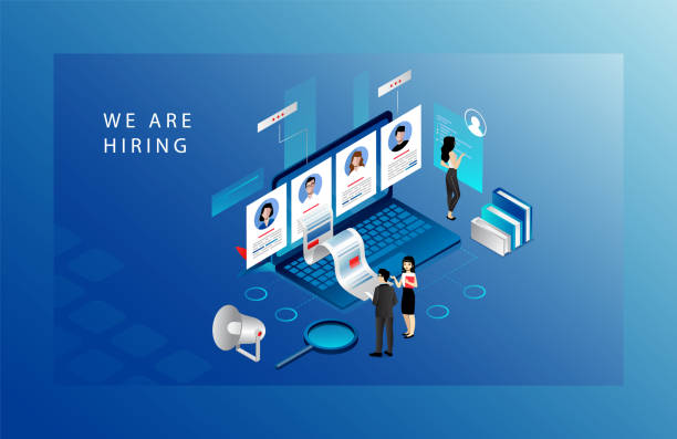 Isometric Recruitment Agency Concept. Tiny HR Specialists Choose Candidates For Job, Searching CV. Website Landing Page. Employers Searching For Professional Stuff. Web Page 3d Vector Illustration Isometric Recruitment Agency Concept. Tiny HR Specialists Choose Candidates For Job, Searching CV. Website Landing Page. Employers Searching For Professional Stuff. Web Page 3d Vector Illustration. travel agencies stock illustrations