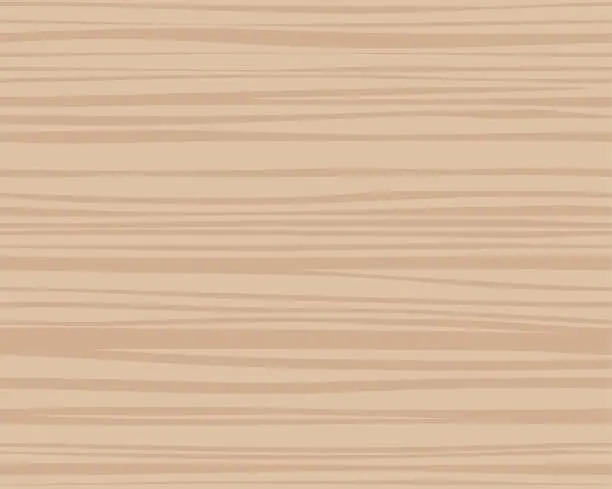 Vector illustration of Seamless repeating pattern of plain light brown wood texture background vector