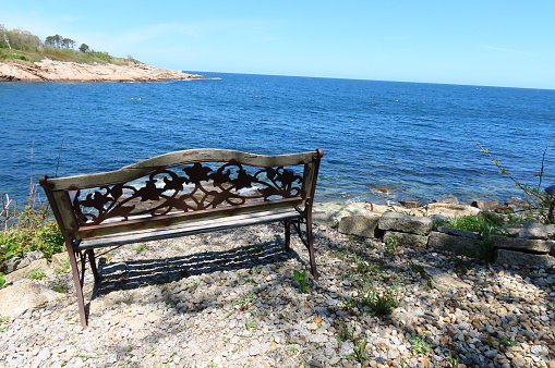 Bench by the ocean